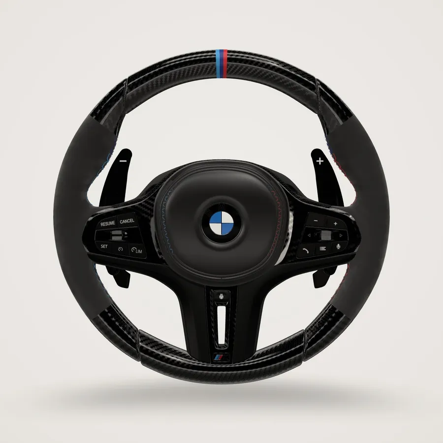 BMW M2, M3, M4, M5 · G Series steering wheel by Aero Elite, render